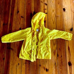 Bright yellow w white polka dots Carter’s jacket